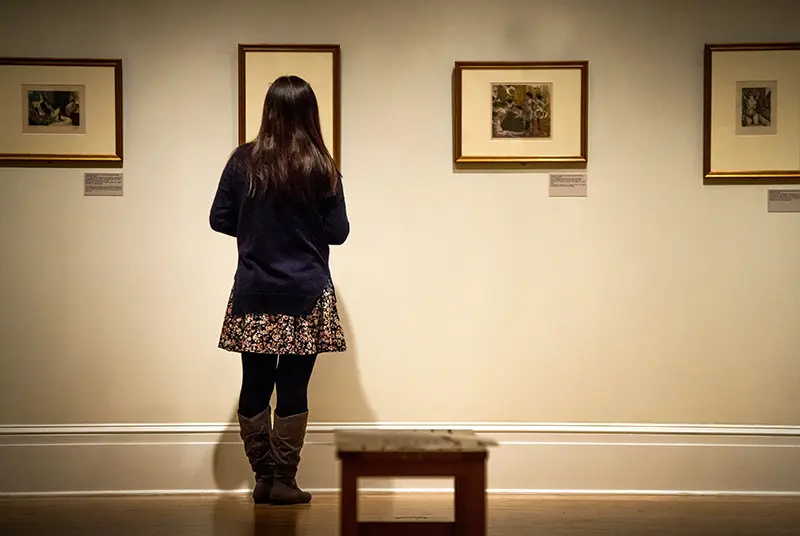 Student visits Degas Art Exhibit