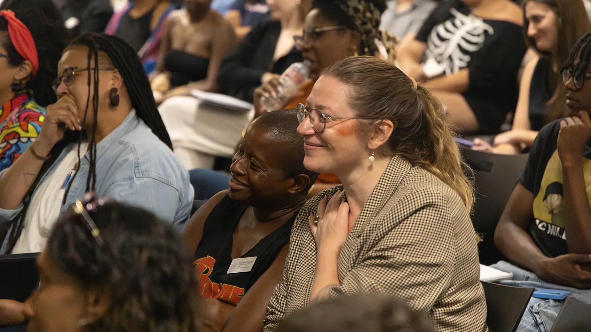 Kaillee Coleman and Jer’Lisa Devezin at Frank Wilderson, Tulane