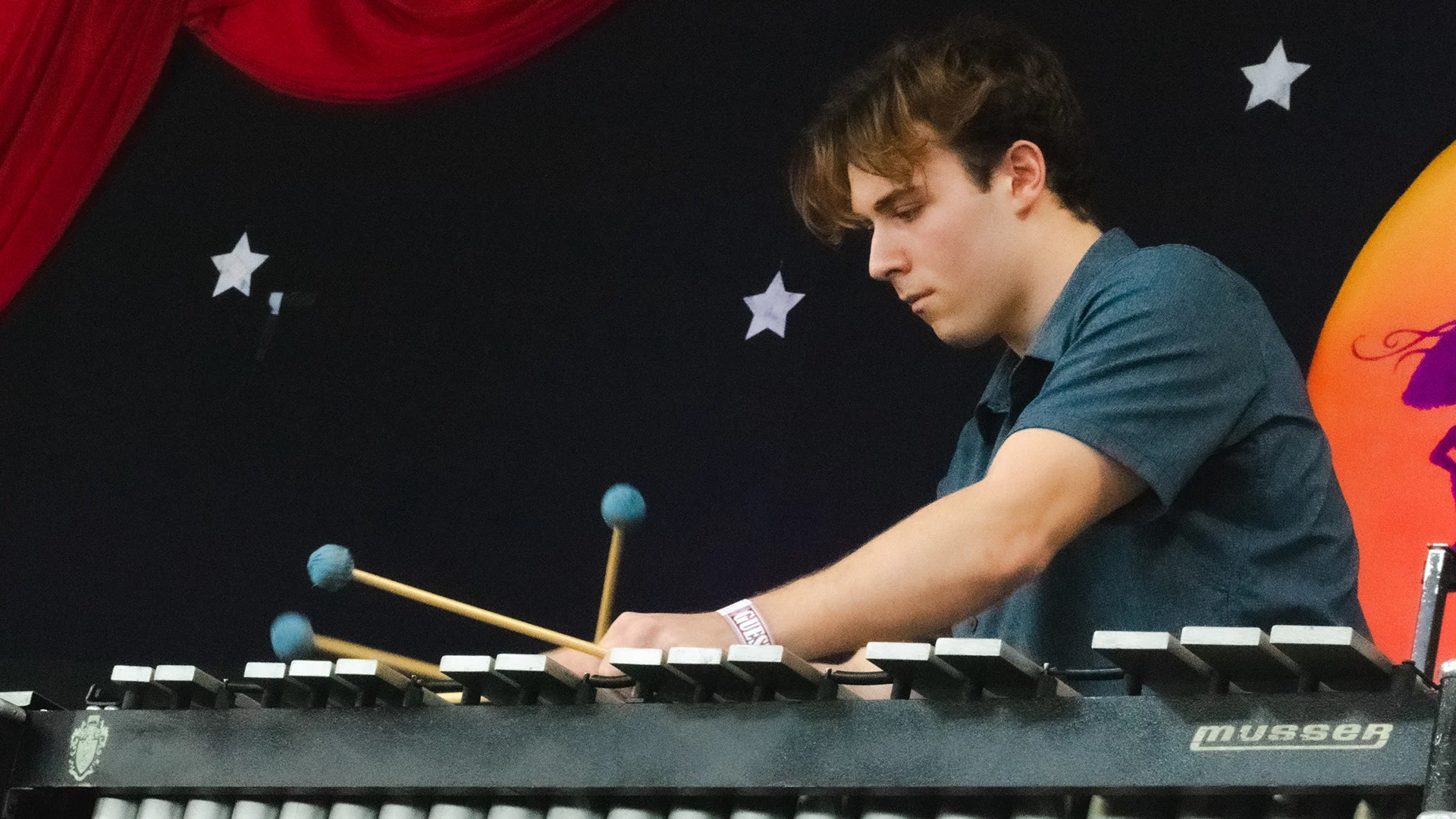 Xylophone player Performing at Tulane