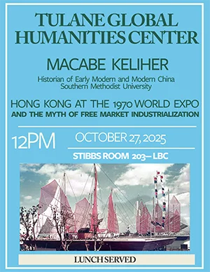 Event flyer for Dr. Macabe Keliher