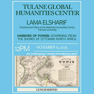 Event flyer for Dr. Lama Elsharif