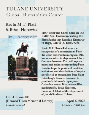 Event flyer for How Peter the Great Sank in the Baltic Sea