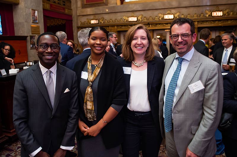 Attendees at a Tulane alumni event with Dean Brian Edwards