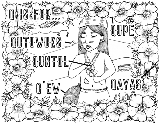Chumash Nation coloring book