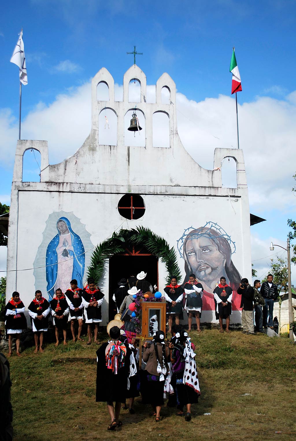 Spiritual ceremony for victims of the 1997 Acteal Massacre in Chiapas, Mexico