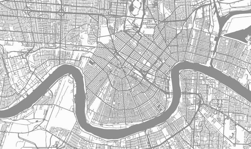 Map of New Orleans