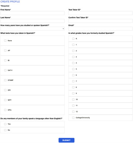 Create Profile