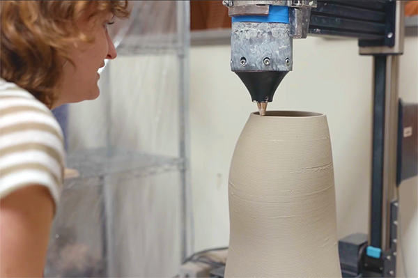 Tulane's Digital Ceramics Lab at the Woldenberg Art Center of Newcomb Art Department