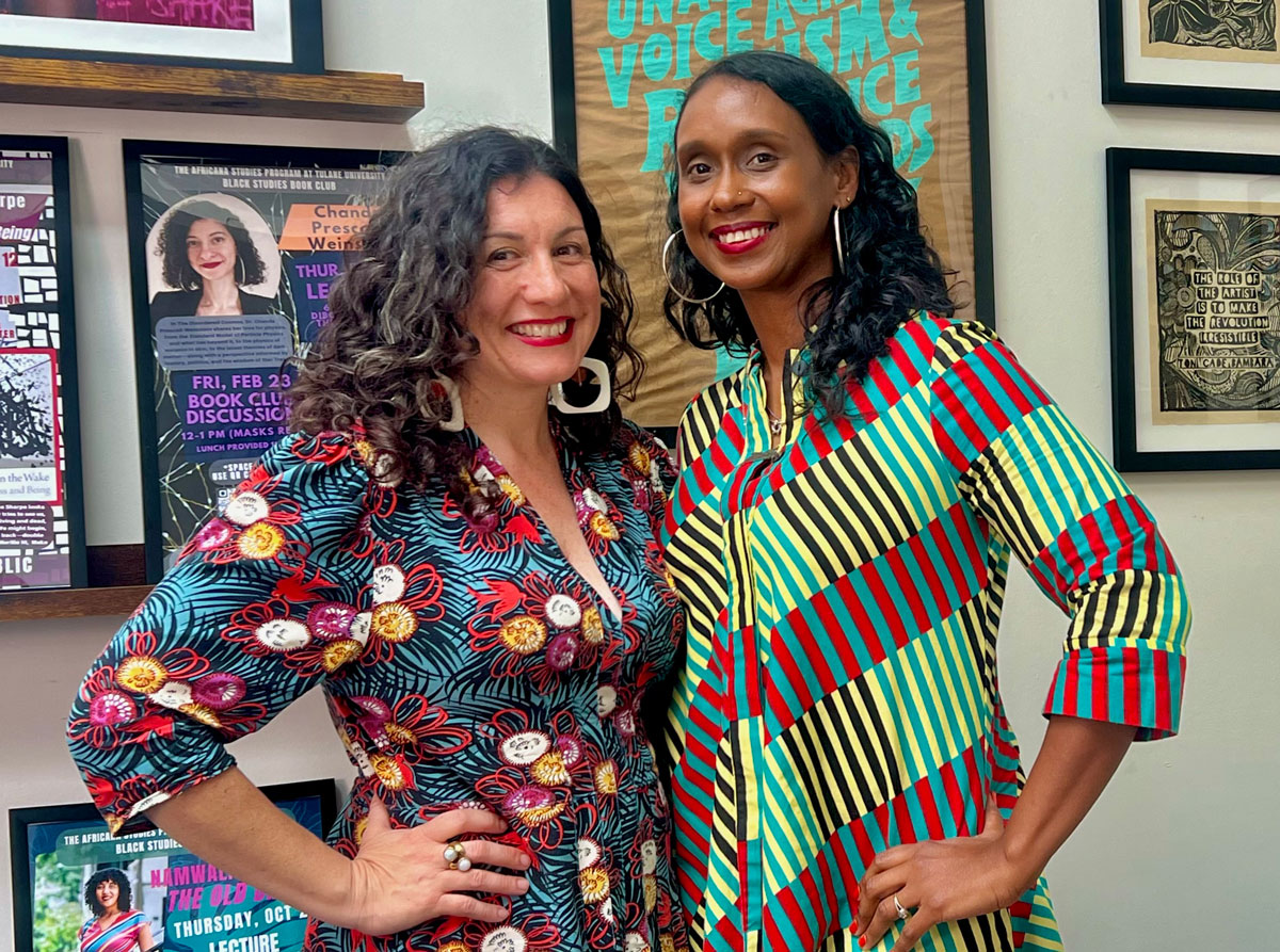 Stephanie Porras, Newcomb Art Department chair, and Mia Bagneris, Africana Studies Program director