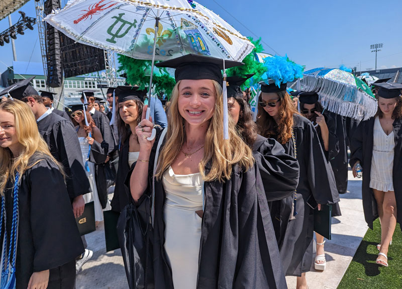 Graduating Students at commencement