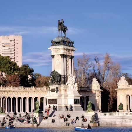 The Buen Retiro Park in Madrid, Spain