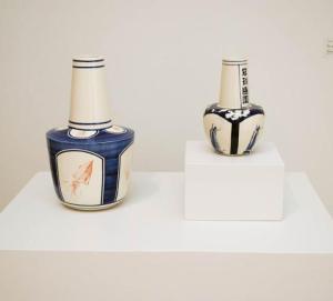 Left: Nước Mắm Vase Right: Tôm Vase