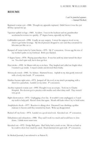 Resume Laurie Williams