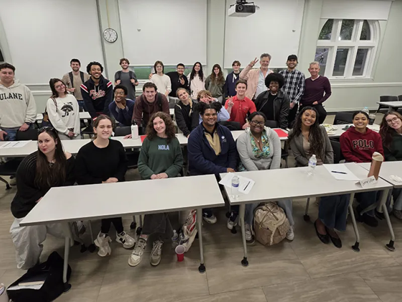 Fast 15 class participants and lecturers.