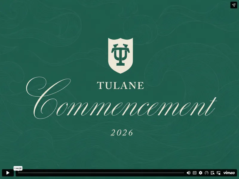 Frame from the SLA 2026 commencement video