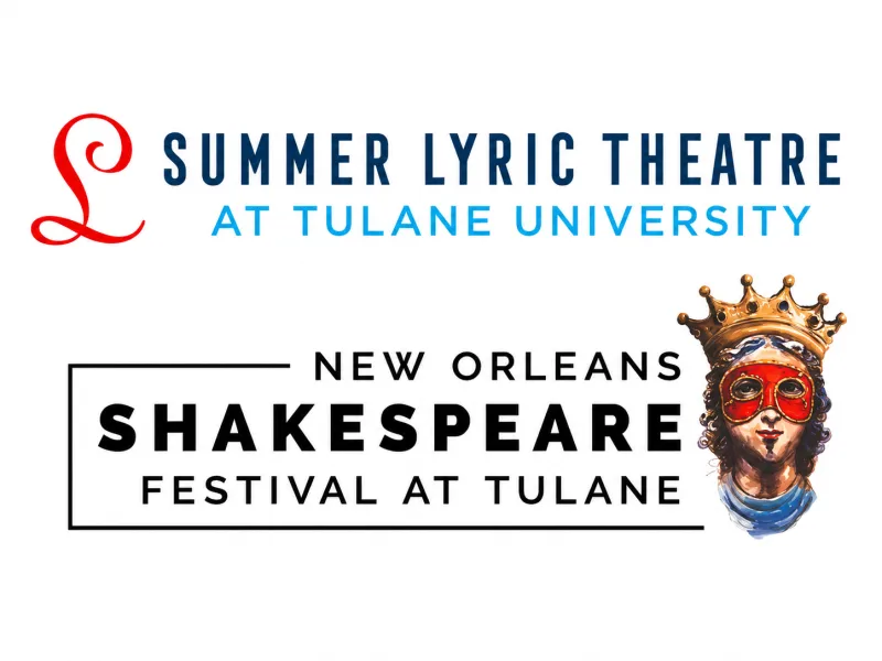 logos for Summer Lyric Theatre & New Orleans Shakespeare Festival