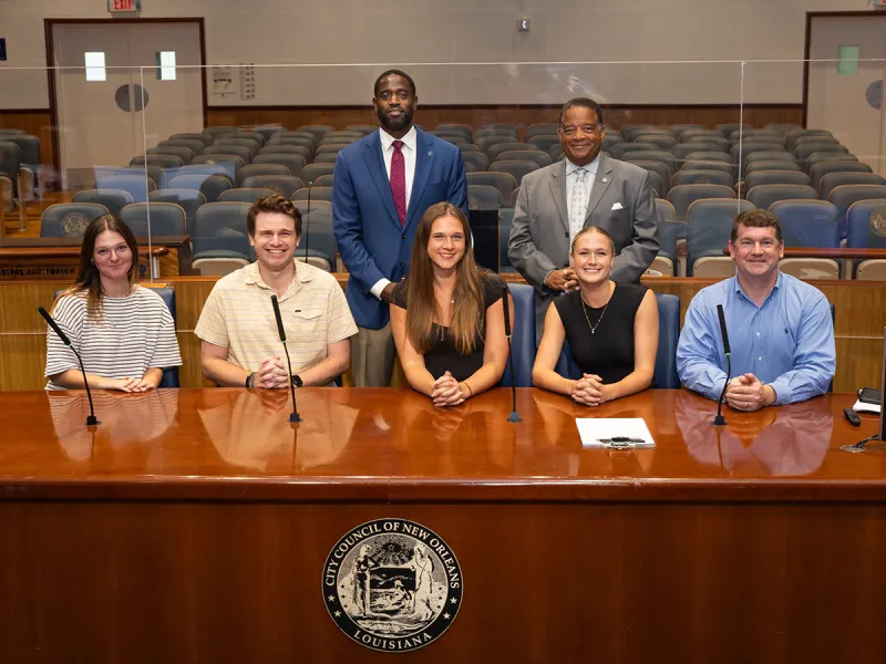 Tulane students gained hands-on experience conducting research for local government in Professor Bri