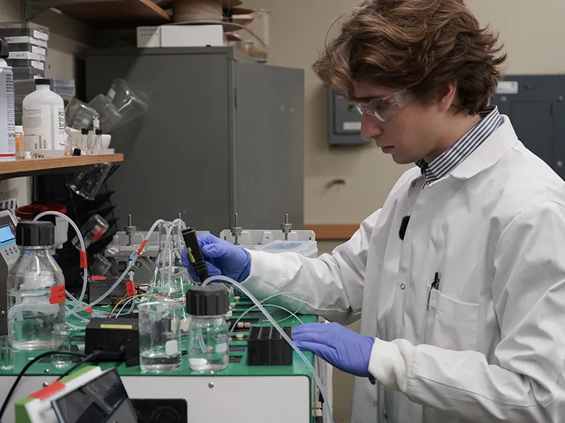 Tulane senior Will Hotaling is conducting undergraduate research under the mentorship of physics pro